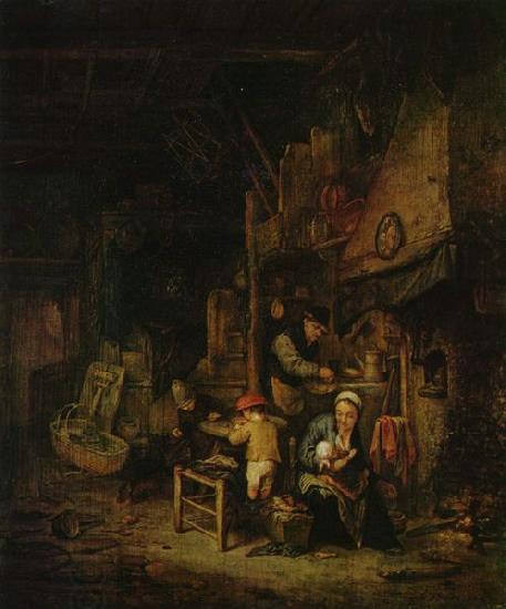 Adriaen van ostade Peasant family at home China oil painting art